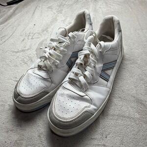C&A Collection Mens Low‎ Top Sneakers White Blue Grey Size 28 EU 10 US